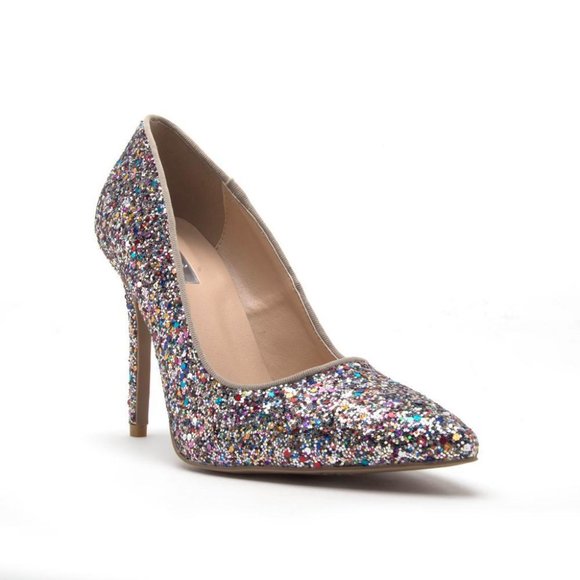 qupid glitter heels